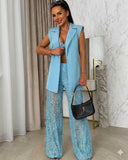 Tailleur Smanicato + Pantaloni "Ibiza"