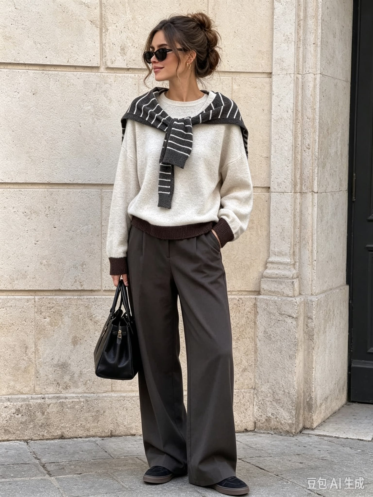 Completo Canada ( Pantalone + Maglione + Copricollo)