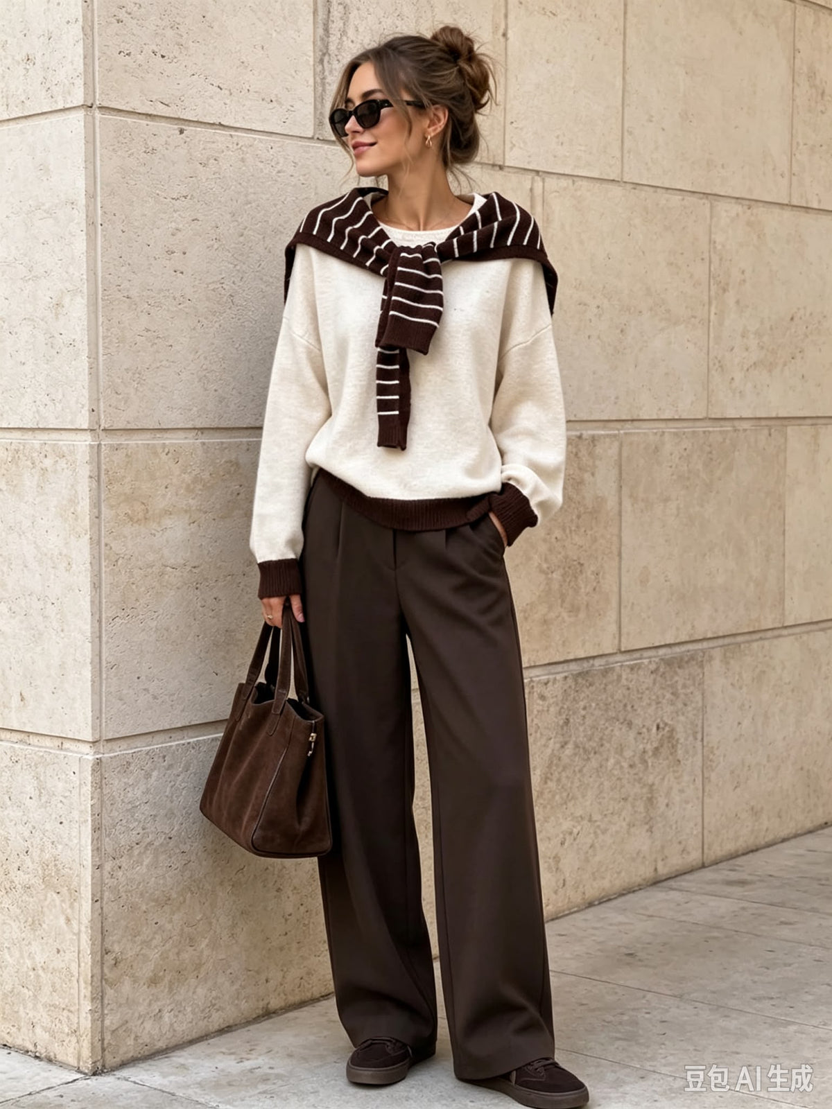 Completo Canada ( Pantalone + Maglione + Copricollo)